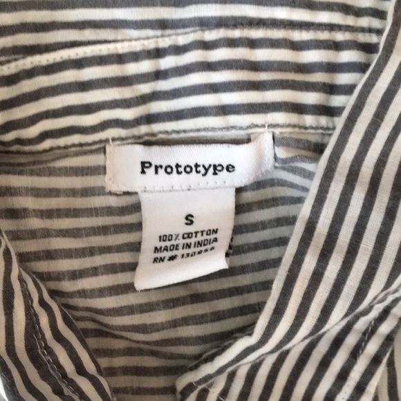 3/$25 Prototype Striped Dress Shirt Sz S - Picture 5 of 6